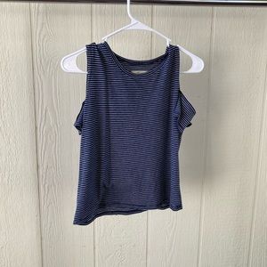 Hollister off the shoulder striped crop top
